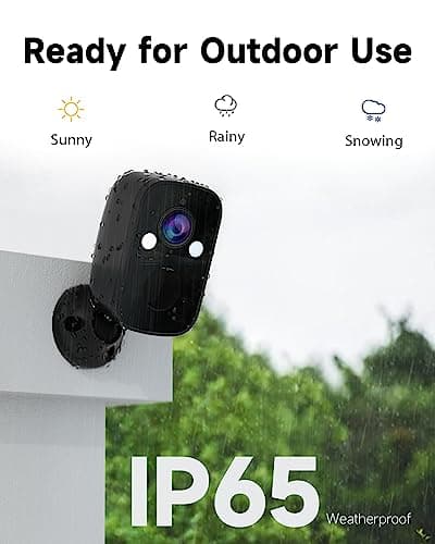 2Pack Wireless Security Camera Outdoor, 2K Color Night Vision with 130° Viewing Angle AI Motion Detection 2-Way Talk Battery Powered Indoor Camera for Home Security, Cloud/SD Storage, Waterproof 9