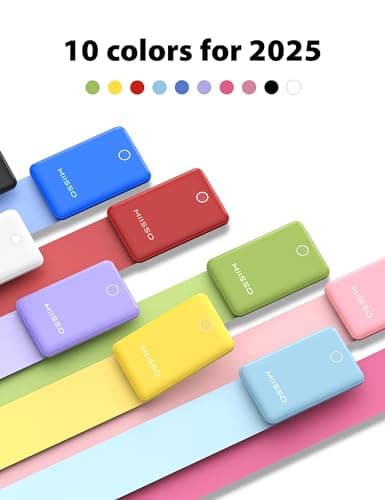 miisso 10000mAh Compatible with iPhone 15/16/17 and Android, Slim Portable Charger with Built in Cable, Power Bank Travel Charger External Battery Pack for Phone, 3 Output USB Type C Cord, Yellow 9
