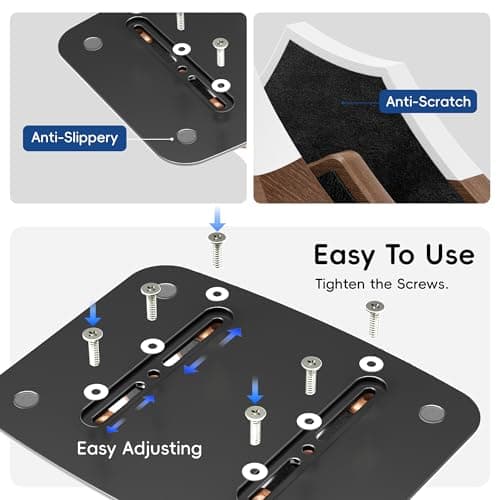 AFOOYO Vertical Dual Laptop Stand - Snow Peak-Shaped Walnut Adjustable Laptop Holder,2 Slots Desktop Dock Compatible with All MacBook, Surface,Chromebook,Dell & More(Walnut) 7