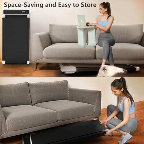 JURITS Walking Pad 2 in 1 for Walking and Jogging, Under Desk Treadmill 6