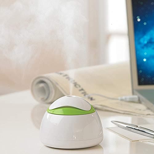 HealthSmart Travel Mate Personal Ultrasonic Small Personal Cool Air Mist USB Compact Travel Humidifier, Relief for Dry Skin, Compact and Personal, Quiet, Filter Free, FSA Eligible Humidifier, White 5