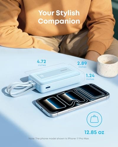 Anker Zolo Power Bank (2025 Upgraded Version), 45W Max Fast Charging, 20,000mAh Battery Pack, Dual Built-in USB-C Cables, USB-C&A Port, for iPhone 17/16 Series, Galaxy, MacBook, and More 6
