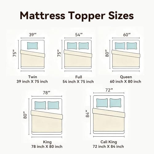 LeWinBedding 3 Inch White Goose Feather Mattress Topper,King Feather Bed Topper,Mattress Cover with Straps,Ultra Soft Pillowtop,100% Cotton Fabric(78”x80”) 7