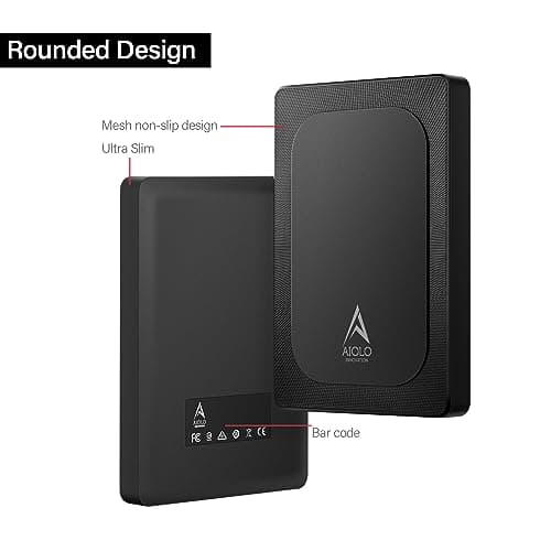 Aiolo Innovation 4TB External Hard Drive Ultra Slim Portable HDD-USB 3.0 for PC, Mac, Laptop, PS4, Xbox one,Xbox 360 Model A4 5