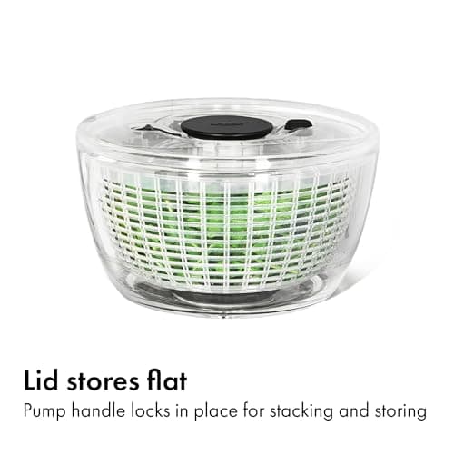 OXO Good Grips Little Salad & Herb Salad Spinner, Fruit Washer and Lettuce Spinner 8