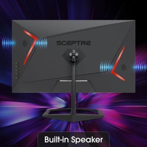Sceptre New 25-inch 1ms Gaming LED Monitor HDMI DP (DisplayPort) up to 240Hz Build-in Speakers, Machine Black 2025 (E255B Series) 8