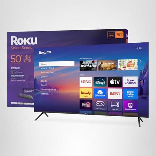 Roku Smart TV – 50-Inch Select Series, 4K HDR TV – RokuTV with Enhanced Voice Remote – Flat Screen LED Television with Wi-Fi for Streaming Live Local News, Sports, Family Entertainment 14