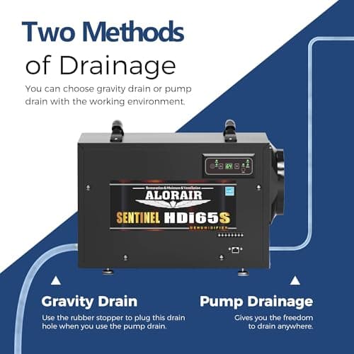 ALORAIR Crawl Space Dehumidifiers, 120 PPD Energy Star Wi-Fi APP Controls Compact Auto Defrost Basement Commercial Dehumidifiers with Pump and Hose 5