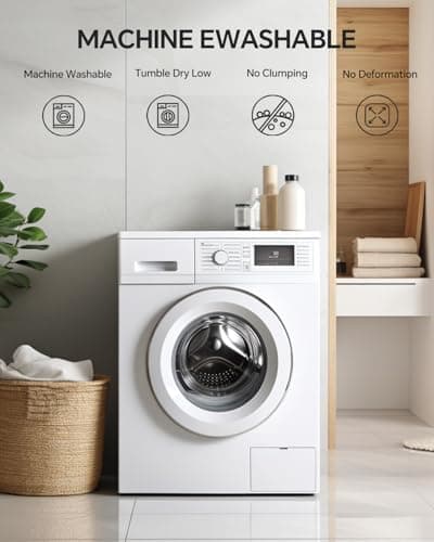 ChiXpace Dual Layer 4 Inch Memory Foam Mattress Topper Queen - 2 Inch Gel Memory Foam and 2 Inch Pillow Top Mattress Pad, 7-Zone Egg Crate Queen Size Mattress Topper(White) 8