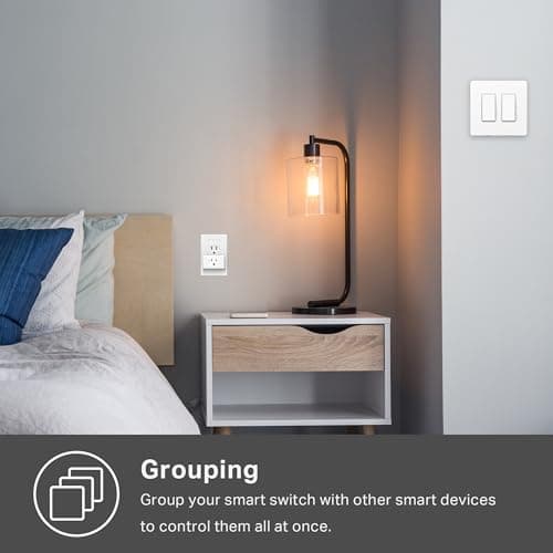 Kasa Smart Switch 2-Gang HS200-2, Single Pole,Neutral Wire Required, 2.4GHz Wi-Fi Light Switch Compatible with Alexa and Google Home, UL Certified, No Hub Required, White 8