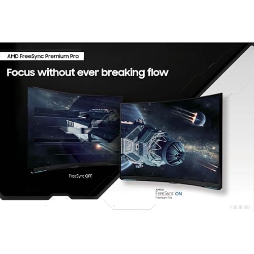 Samsung 32" Odyssey Neo G8 (G85NB) 4K UHD 240Hz 1ms G-Sync 1000R Curved Gaming Monitor, Quantum HDR2000, AMD FreeSync Premium Pro, Matte Display, DisplayPort, Black & White, LS32BG852NNXGO 9