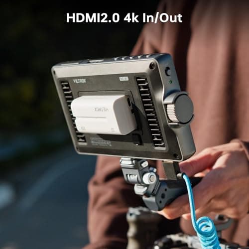 VILTROX DC-A1 Camera Monitor 7'' Touchscreen Camera Field Monitors,2800nits 4K HDMI in/Out,DSLR External Monitor Kit Sunshade Hood,Waveform&Vectorscope,Peaking Focus Assist,3DLUT,False Color Function 5