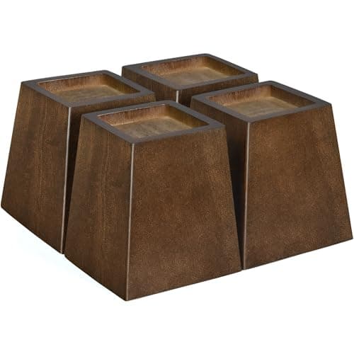 Sopicoz Wood Bed Risers (4 inch Pyramid)