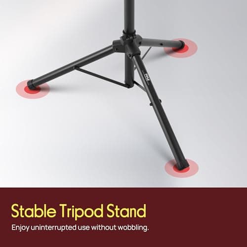 PYLE-PRO Universal Laptop Projector Tripod Stand - Computer, Book, DJ Equipment Holder Mount Height Adjustable Up to 39.37” w/ 14” x 11” Plate Size -for Office, Home, Stage, Studio, DJ Racks Holder 7