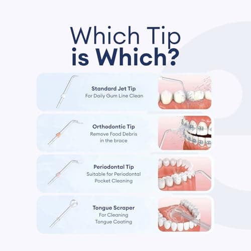 Cheeky Cordless Water Flosser with 5 Floss Heads, 5 Pressure Modes, and Rechargeable Battery, 300 mL Water Tank, Deep Tooth and Gum Cleaning 5