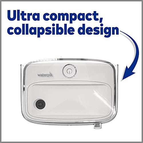 Waterpik Sidekick Portable Water Flosser, Perfect for Travel & Home, ADA Accepted, White/Chrome WF-04 13