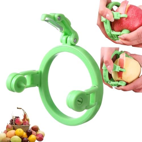 Handheld Peeler for Apples Pear,Peeling Machine for Fruits Tool,New Upgraded Fruit Peeler Not Hurt Your Hands,Foldable Manual Rotating Apples Pear Peeler for Kiwis,Peaches,Onions,Vegetables
