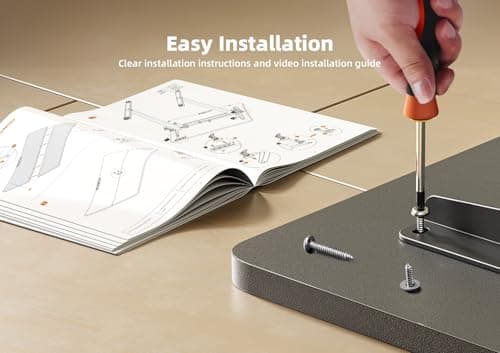 Seang Standing Desk with Adjustable Height, 48x24 Inch Electric Stand Up Desk for Home Office, Studio, Computer Workstation, Black Top 7