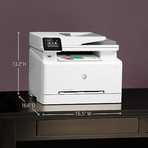 HP Color LaserJet Pro M283fdw Wireless All-in-One Laser Printer, Remote Mobile Print, Scan & Copy, Duplex Printing, Works with Alexa (7KW75A), White 11