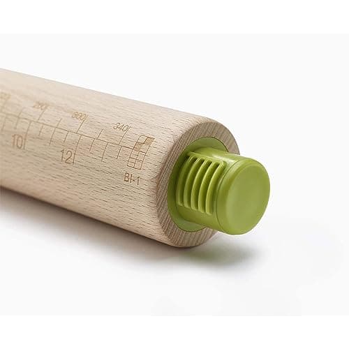 Joseph Joseph PrecisionPin - Rolling Pin with adjustable pastry thickness, Baking and dough rollers, Beech Wood, Multicolor 5