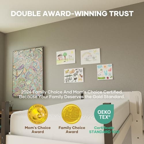 OhGeni 100% Waterproof Mattress Protector,Twin Size Mattress Soft Pad,Pet Hair & Bedwetting Resistant,Cooling Breathable Fitted Sheets,Washable Bed Cover,Non-Slip Deep Pocket,Noiseless for Kids Rooms 8