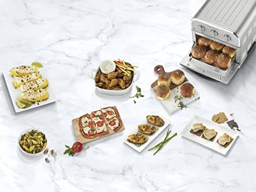 Cuisinart TOA-26 Compact Airfryer Toaster Oven, 1800-Watt Motor with 6-in-1 Functions and Wide Temperature Range, Large Capacity Air Fryer with 60-Minute Timer/Auto-Off, Stainless Steel (Renewed) 5