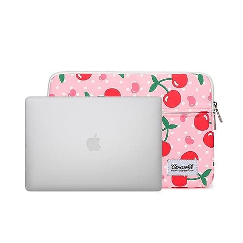 Canvaslife Laptop Sleeve 15 Inch 15 Case and 15.6 Laptop Bag (Cherry) 7