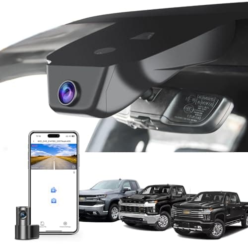 Mangoal Front 4K & Rear 1080P Dash Cam fit for Chevy 4th Gen Silverado 1500 2022-2026, HD 2024-2026 WT LT RST Trail Boss High Country ZR2 (Model C), Integrated OEM Look, UHD 2160P Video, 128GB Card