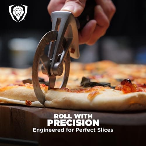 Dalstrong Pizza Cutter Wheel - High-Carbon Heavy-Duty Stainless Steel - G10 Handle - Easy Cleaning Best Pizza Knife Slice - Thumb Guard Protection & Blade Cover - The Orbit Razor Unique Pizza Slicer 5