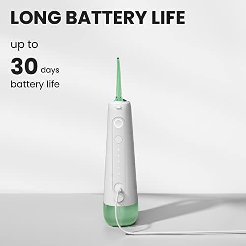 Cordless Water Flosser for Teeth Oclean W10, Portable Oral Irrigator with 5 Flossing Modes & 4 Replaceable Jet Tips, Rechargeable Waterproof IPX7, Quadpacer, Smart Timer, for Travel, Home, Brace Care 6