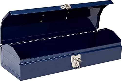 TCE ATB102U Torin 16" Hip Roof Style Portable Steel Tool Box with Metal Latch Closure, Blue 11