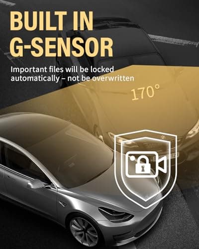 iiwey Dash Cam Front Rear and Inside 1080P Three Channels with IR Night Vision Car Camera SD Card Included Dashboard Camera Dashcam for Cars HDR Motion Detection and G-Sensor for Car, Taxi, Uber 5