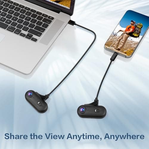 Li&Lu 4K Thumb Action Camera, Sports & Action Video Cameras Portable for Cycling, Motorcycle (with 64G-Card, Black) 6