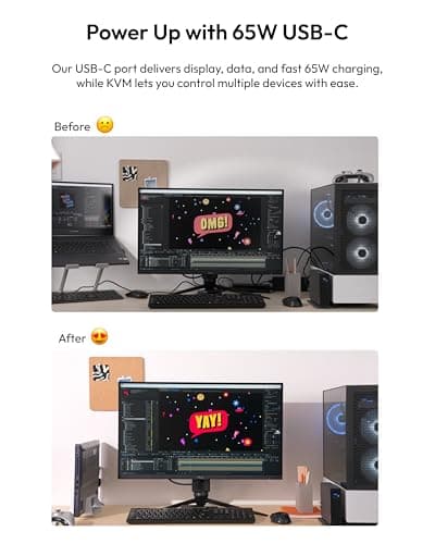 Pixio PX277 PRO 27 inch 165Hz Refresh Rate WQHD 1440p Resolution Fast IPS Panel 1ms GTG Response Time USB Type C Display Port and 65W Charging Adjustable Stand AMD FreeSync Premium HDR Gaming Monitor 5