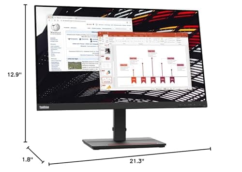 Lenovo ThinkVision S24e-20 23.8" Full HD WLED LCD Monitor - 16:9 - Raven Black 5