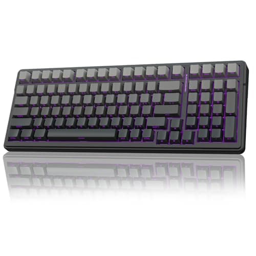 AULA F99 Wireless Mechanical Keyboard,Gasket Structure Hot Swappable Custom Keyboard,RGB Backlit,Creamy Sound,Side Printed PBT Keycaps,2.4GHz/USB-C/BT5.0 Computer Gaming Keyboards