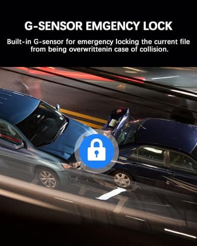 4K 4 Channel Dash Cam Front and Rear, 360°View Dash Camera for Cars with GPS, G-Sensor, 5G WiFi, Loop Recording, App Control, 8 Lamps IR Night Vision, 24/7 Parking Mode, 128G Card 7