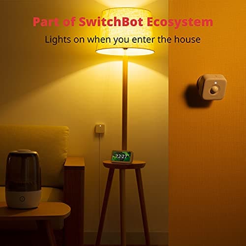 SwitchBot Smart Motion Door Sensor - Wireless Home Security System, PIR Motion Detector Alert, Add SwitchBot Hub to Make it Compatible with Alexa 5