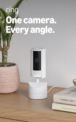 Ring Pan-Tilt Indoor Cam (newest model), See all around your home or business with 360° pan coverage, HD video, plus Two-Way Talk, White 7