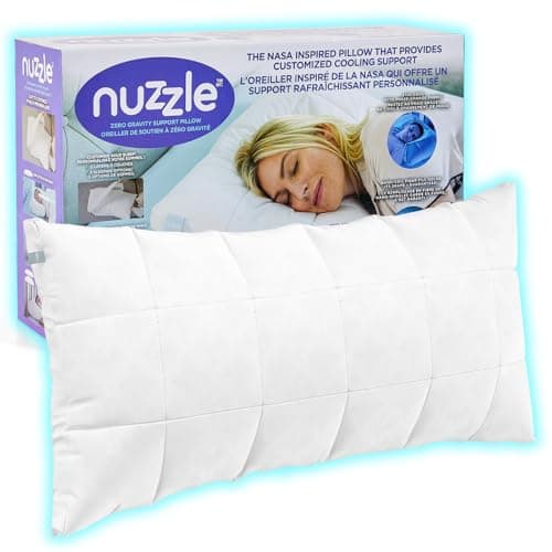 Nuzzle Adjustable Pillow for Side Sleepers, Luxury King Size Bed Pillow Hotel Collection - Best Adjust Height Soft Firm Pillow for Back, Stomach or Side Sleepers