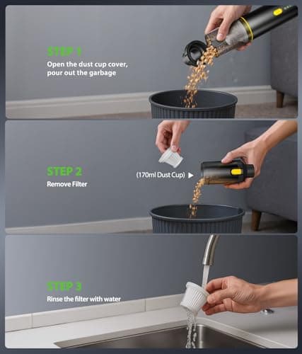 3 in 1 Charging Station Car Vacuum Portable Cordless Handheld Vacuum Cleaner 4-in-1 Mini Cordless Vacuum with 2 Suction Modes and 16800pa Suction Power Blowing & Inflating 2 Modes Handheld Vacuum 7