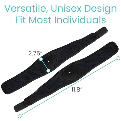 Vive Foot Arch Support Brace (Pair) - Wrap Corrector for Flat Feet, Plantar Fasciitis, Pain Relief, Fallen Arches - Compression Sleeve Strap, Gel Bands Inserts for Women & Men - Wear Under Socks 8