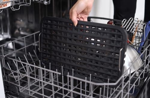 Indoor Smokeless Grill, Techwood 1500W Electric Indoor Grill with Tempered Glass Lid, Portable Non-stick BBQ Korean, Turbo Smoke Extractor Technology, Drip Tray& Double Removable Plate, Black 8