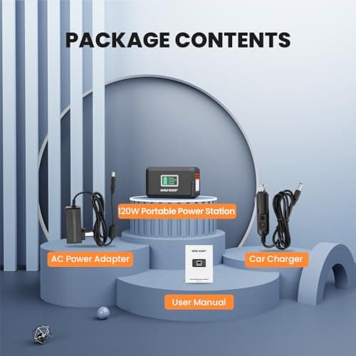 HOWEASY Portable Power Station,120W(240W Peak) Solar Generator,88Wh Lithium Battery Power with 110V AC Outlet/DC/USB/LED Light for Outdoor Camping Trip Hunting Emergency(Solar Panel Optional) 9