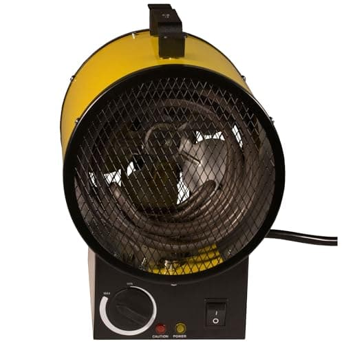 Dura Heat 240V Electric Industrial Garage, Workshop, Warehouse, Construction Heater, Wall/Ceiling Mount, 12,800 BTU, 3,750 Watt Forced Air Heater, Overheat Protection - Ideal for Garage & Workshop 15