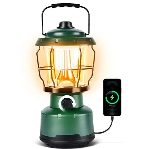 LED Camping Lantern, Rechargeable Batteries Powered Lanterns 2500LM, Water Resistant Emergency Lantern for Power Outage, Hurricane, Hiking