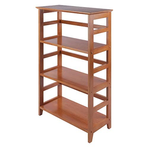 Winsome Studio 3-Tier Bookshelf, Classic Display Bookcase, Functional & Stylish Shelving Unit for Convenient Home Storage in Living Room, Bedroom, Office, Dorm