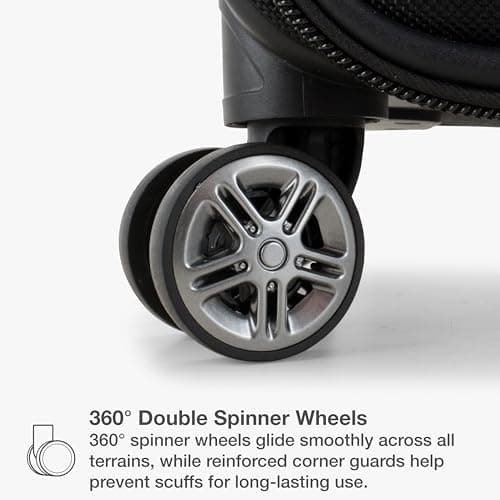 Traveler's Choice Carry-On Softside 8-Wheeled Spinner Garment Bag Luggage, Black, 21-Inch 5