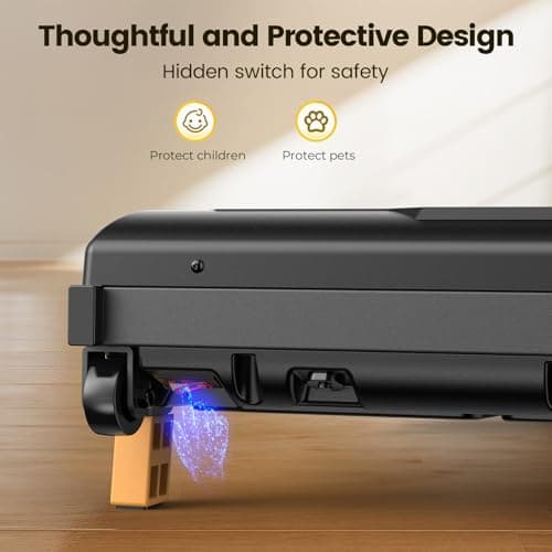 TINEF Walking Pad, Under Desk Treadmill for Home and Office, 4 in 1 Portable Treadmill with Incline for Walking, Jogging, Running and Climbing 8