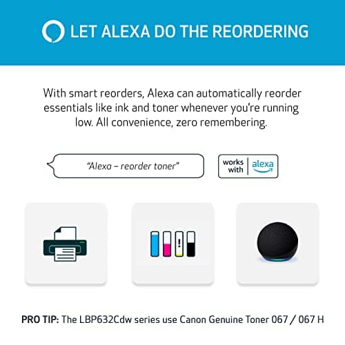 Canon imageCLASS LBP632Cdw - Wireless Duplex Color Laser Printer, Single Function, Home Office, Mobile Ready, 22 PPM Color, White 8